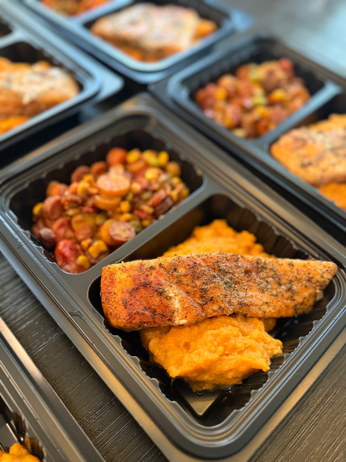 Seared Salmon & Succotash