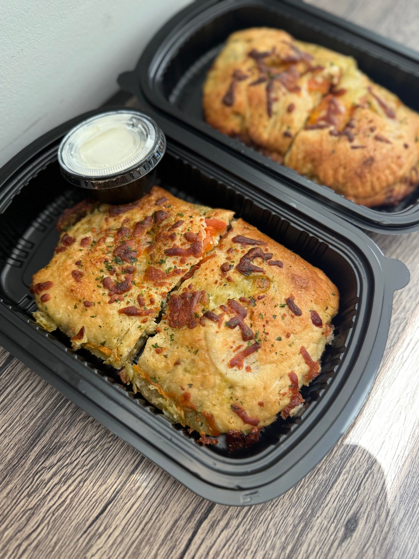 Pizza Calzone with Pepperoni and Sausage