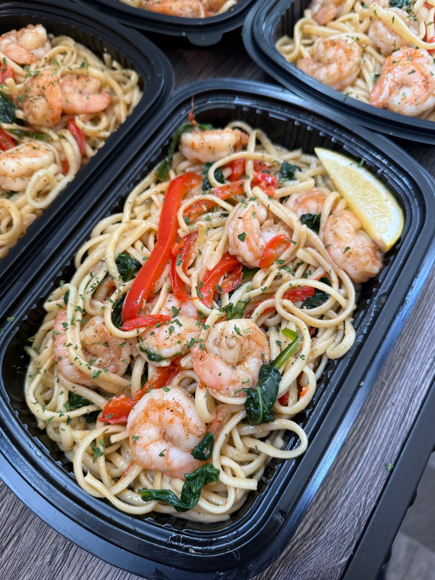 Lemon Butter Shrimp Linguine