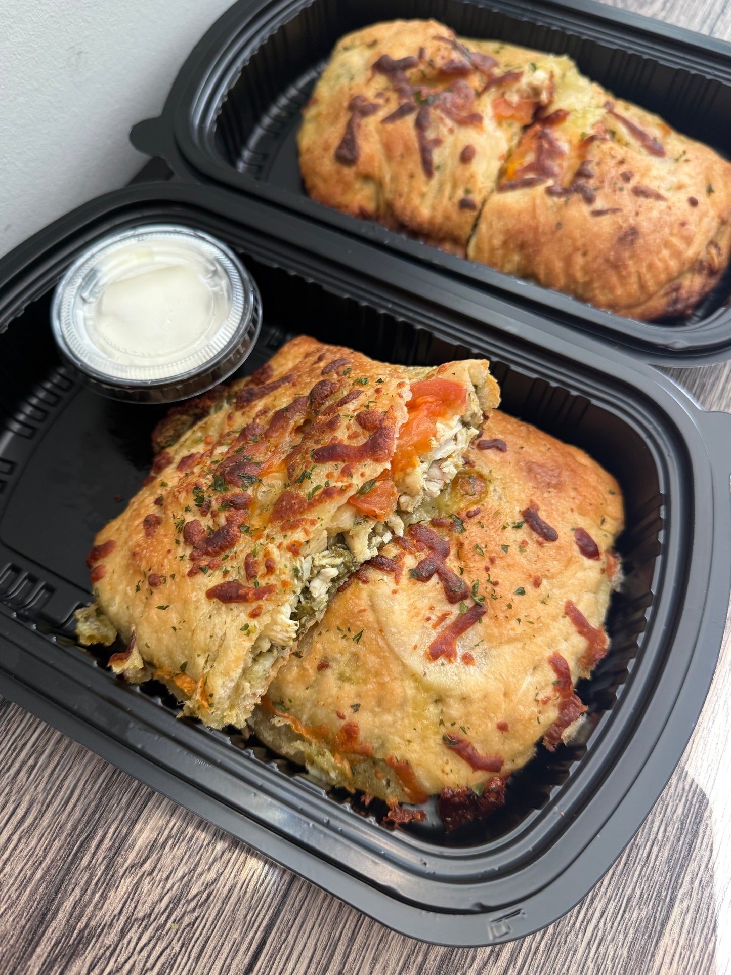 Pizza Calzone with Pepperoni and Sausage